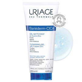 Uriage Bariéderm Cleansing Cica Gel Καθαρισμού Προσώπου 200ml
