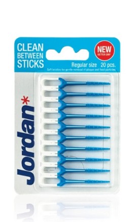 Jordan Clean Between Sticks Regular Μεσοδόντια Βουρτσάκια Μπλε 20 Τεμάχια