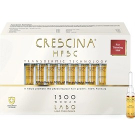 Labo Crescina HFSC Transdermic 100% 1300 Woman Θεραπεία για Έντονη Γυναικεία Τριχόπτωση  20 Φιαλίδια