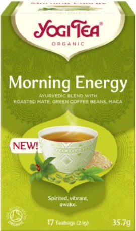 Yogi Tea Morning Energy Tea Βιολογικό Τσάι 17 Φακελάκια x 2.1gr