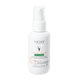 Vichy Capital Soleil SPF50+ UV Clear Αντηλιακό Προσώπου Κατά της Λιπαρότητας & των Ατελειών 40ml