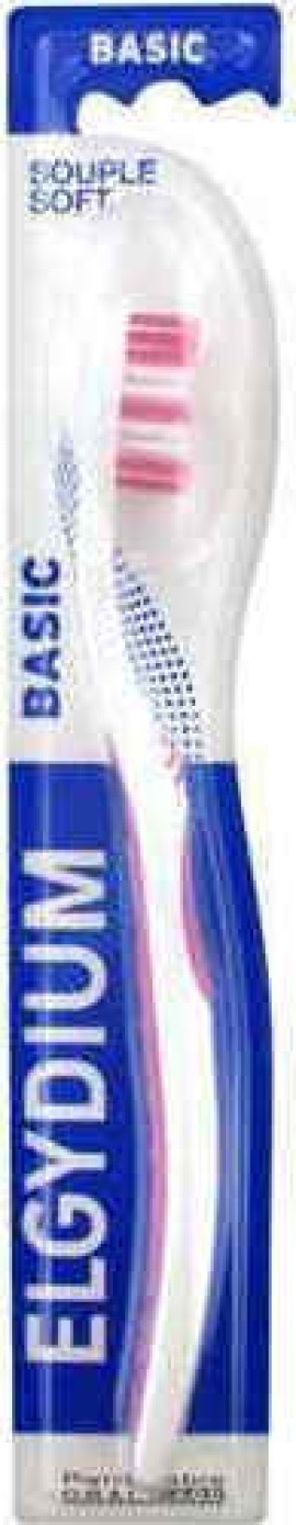 Elgydium Basic Souple Soft Οδοντόβουρτσα Μαλακή 1 Τεμάχιο