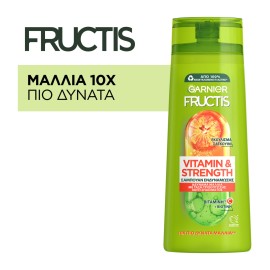 Garnier Fructis Vitamin & Strength Σαμπουάν Ενδυνάμωσης για Μαλλιά με Τάση Τριχόπτωσης Λόγω Σπασίματος με Εκχύλισμα Σαγκουίνι 400ml