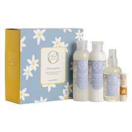 Fresh Line PROMO White Jasmine Body Water Αρωματικό Νερό Σώματος Γιασεμί 150ml & Body Milk Γαλάκτωμα Σώματος 200ml & Shower Gel Ενυδατικό Αφρόλουτρο Σώματος Γιασεμί 200ml & Lip Ενυδατικό Balm Χειλιών 5.4gr