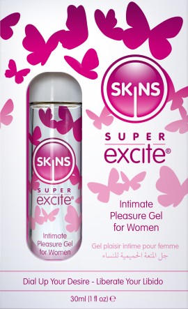 Skins Super Excite Τζελ Διέγερσης Κλειτορίδας Ενισχύει την Ευαισθησία & τη Διέγερση 30ml