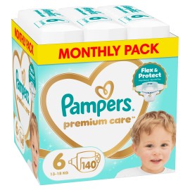 Pampers Premium Care Πάνες Μέγεθος 6 [13-18kg] 140 Πάνες του Μήνα MSB