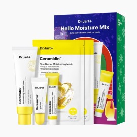 Dr.Jart+ XMas PROMO Ceramidin Moisturizing Hand Cream Ενυδατική Κρέμα Χεριών 100ml - Skin Barrier Moisturizing Cream Κρέμα Προσώπου 15ml - Lip Balm Ενυδατικό Χειλιών 7ml - Skin Barrier Moisturising Mask Μάσκα Προσώπου 2 Τεμάχια