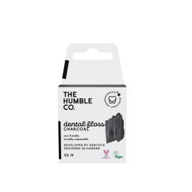 The Humble Co. Dental Floss Charcoal Οδοντικό Νήμα Καθαρισμού με Ενεργό Άνθρακα 50m
