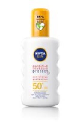 Nivea Sun Sensitive Immediate Protect Spray SPF50+ Αντηλιακό Γαλάκτωμα Προσώπου - Σώματος Προστατεύει από τις Ηλιακές Αλλεργίες 200ml