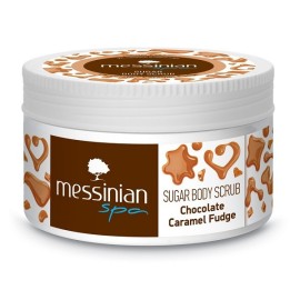 Messinian Spa Sugar Body Scrub Σώματος Chocolate Caramel Fudge Σοκολάτα & Φοντάν Καραμέλας 250ml