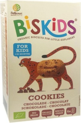 Belkorn BisKids Οργανικά Μπισκότα Γεμιστά με Σοκολάτα για Παιδιά 36+ Μηνών 120gr