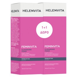 Helenvita PROMO Femin Vita Cleansing Foam Αφρός Καθαρισμού Ευαίσθητης Περιοχής 2x150ml
