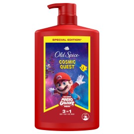Old Spice Super Mario 3 in 1 Galaxy Movie Special Edition Ανδρικό Αφρόλουτρο & Σαμπουάν 1000ml