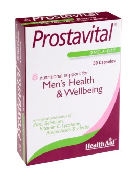Health Aid Prostavital Συμπλήρωμα Διατροφής με Βιταμίνες, Μέταλλα & Φυτικά Εκχυλίσματα για τη Διατήρηση της Υγείας του Προστάτη 30 Κάψουλες
