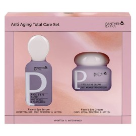 Medisei PROMO Panthenol Extra Face & Eye Serum Αντιρυτιδικός Ορός Προσώπου & Ματιών 30ml & Face & Eye Cream Αντιρυτιδική Κρέμα Προσώπου & Ματιών 50ml