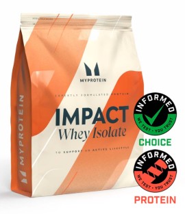 MyProtein Impact Whey Isolate Vanilla Πρωτεΐνη Ορού Γάλακτος με Γεύση Βανίλια 480gr