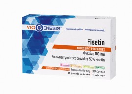 VioGenesis Fisetin 100mg Συμπλήρωμα Διατροφής Φισετίνη Φυσικό Φλαβονοειδές 30 Φυτικές Κάψουλες