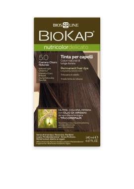 Biokap Nutricolor Delicato No5.0 Natural Light Chestnut Φυσικό Ανοιχτό Καστανό 140ml