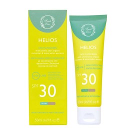 Fresh Line Helios SPF30 Tinted Αντηλιακή Κρέμα Προσώπου με Χρώμα Εκχυλίσματα από Φραγκόσυκο, Βιολογικό Αγγούρι & Καρπούζι 50ml
