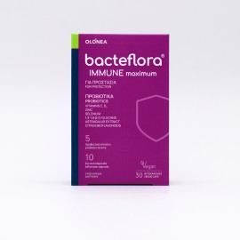 Olonea Bacteflora Immune Maximum για την Προστασία του Ανοσοποιητικού με Προβιοτικά, Βιταμίνες, Μέταλλα 30 Φυτικές Κάψουλες