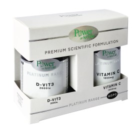 Power Health PROMO Classics Platinum Range Vitamin D - Vit3 2000iu Συμπλήρωμα Διατροφής για την Ενίσχυση του Ανοσοποιητικού 60 Ταμπλέτες - Vitamin C 1000mg 20 Ταμπλέτες