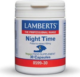 Lamberts Night Time Pistachio Extract 100mg για Καλύτερο Ύπνο 30 Φυτικές Κάψουλες