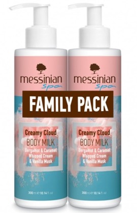 Messinian Spa PROMO Creamy Cloud Body Milk Ενυδατικό Γαλάκτωμα Σώματος 2x300ml