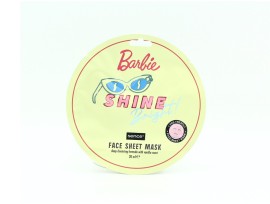 Disney Barbie Face Sheet Mask Υφασμάτινη Μάσκα Προσώπου Χρυσό Χρώμα 20ml