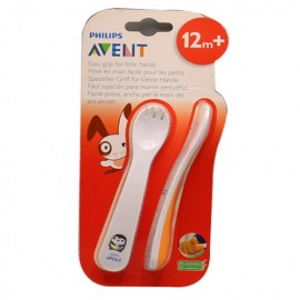 Avent Philips Πηρούνι-Κουτάλι 12m+ SCF 712/00 - 2 Τεμάχια
