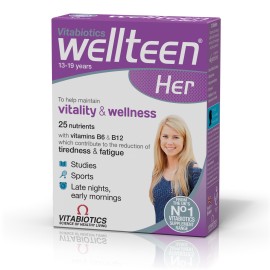 Vitabiotics Wellteen Her Πολυβιταμίνη για Έφηβες & Κορίτσια 13-19 Ετών 30 Ταμπλέτες