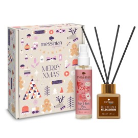 Messinian Spa PROMO Xmas Box Hair & Body Mist Αρωματικό Σπρέι για Μαλλιά & Σώμα Vanilla Macadamia 100ml & Reed Diffuser Melomakarono με Stics Διάχυσης 50ml