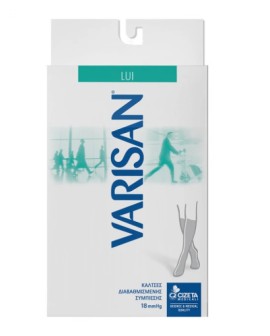 Varisan Lui Nero - 862 Κάλτσες Διαβαθμισμένης Συμπίεσης Μεγέθη:1-5 Κάτω Γόνατος 18mmHg Μαύρο 1 Ζευγάρι