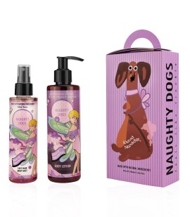 Naughty Dogs PROMO Body Lotion Κλανιά Νεράιδας Ενυδατικό Γαλάκτωμα Σώματος 250ml & Face, Hair & Body Mist Ενυδάτωση για Πρόσωπο, Σώμα & Μαλλιά 150ml