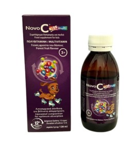 NovoC Kids Multi Vitamin Syrup Λιποσωμιακή Παιδική Πολυβιταμίνη Φρούτα του Δάσους για 3 ετών και άνω 120ml