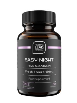 PharmaLead Black Range Easy Night Melatonin Plus Nutrients για την Διατήρηση του Φυσιολογικού Ύπνου & Ανακούφιση από το Jet Lag 30 Φυτικές Κάψουλες