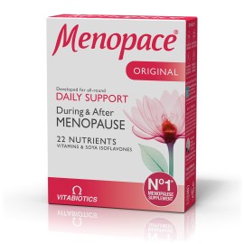 Vitabiotics Menopace Original Συμπλήρωμα Κατά την Διάρκεια & Μετά την Εμμηνόπαυση 30 Δισκία