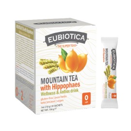 Eubiotica Mountain Tea Wellness & Antiox Drink Τσάι του Βουνού με Ιπποφαές 20 Φακελάκια x 7ml