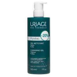 Uriage Hyseac Cleansing Gel Καθαρισμού Προσώπου για Μικτές / Λιπαρές Επιδερμίδες 500ml -20% Επί του Προϊόντος