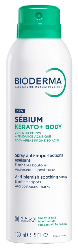 Bioderma Sebium Kerato+ Body 3 σε 1 Spray Σώματος για το Δέρμα με Τάση Ακμής 150ml