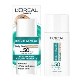 LOreal Paris Bright Reveal SPF50+ Tinted Light Κρέμα Προσώπου με Χρώμα για Μείωση των Σκούρων Κηλίδων 50ml