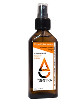 Dimitra Calendula Oil Έλαιο Καλέντουλας Βάση για Προϊόντα Περιποίησης Προσώπου, Σώματος, Μαλλιών 100ml
