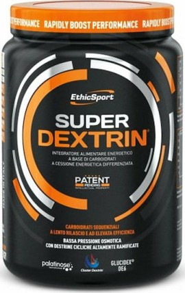 EthicSport Super Dextrin Σκόνη Πατενταρισμένος Υδατάνθρακας Υψηλού Μοριακού Βάρους για Άμεση Ενυδάτωση & Ενισχυμένη Ενέργεια 700gr