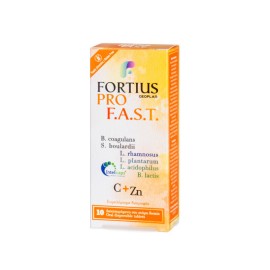 Geoplan Nutraceuticals Fortius Pro F.A.S.T. Φόρμουλα με Προβιοτικά 10 Διασπειρώμενα Δισκία