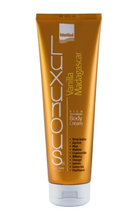 Intermed Luxurious Rich Moisturizing Body Cream Ενυδατική Κρέμα Σώματος με Άρωμα Βανίλια Μαγαδασκάρης 280ml