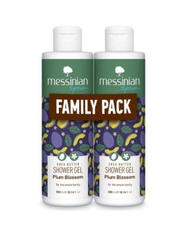 Messinian Spa PROMO Plum Blossom Shower Gel Αφρόλουτρο με Άρωμα Άνθη Δαμασκηνιάς 2x300ml