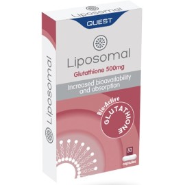 Quest Liposomal Glutathione 500mg Συμπλήρωμα Διατροφής με Λιποσωμική Γλουταθειόνη 30 Κάψουλες