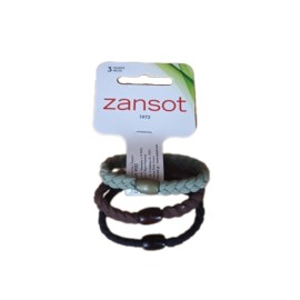 Zan Sot Λαστιχάκια Πλεξούδα με Χάντρα για τα Μαλλιά σε Διάφορα Χρώματα 3 Τεμάχια [18.147]