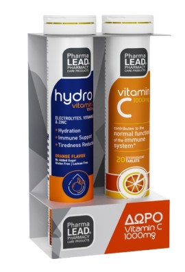PharmaLead PROMO Hydro Vitamin C 1000mg 20 Αναβράζοντα Δισκία & Vitamin C 1000mg 20 Αναβράζοντα Δισκία