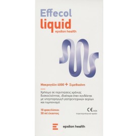 Epsilon Health Effecol Liquid Μακρογόλη 4000 & Σιμεθικόνη για την Δυσκοιλιότητα 10 Φακελίσκοι x 30ml