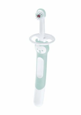 Mam Training Brush Εκπαιδευτική Οδοντόβουρτσα για 5m+ με Ασπίδα Προστασίας & Λαβή Αρκουδάκι Βεραμάν 1 Τεμάχιο [605B]